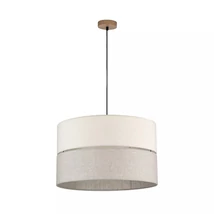 TK Lighting ECO függeszték fa, szövet, bézs, E27 - TK-5773
