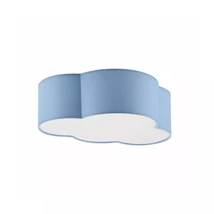 TK Lighting CLOUD mennyezet lámpa szövet, papír, kék, fehér, E27 - TK-6074