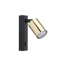 TK Lighting TOP fali lámpa fém, fekete, arany, Gu10 - TK-6087