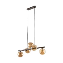 TK Lighting ESTERA függeszték fém, üveg, barna, borostyán, G9 - TK-6105