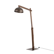 TK Lighting OSLO állólámpa fém, fa, barna, E27 - TK-6319