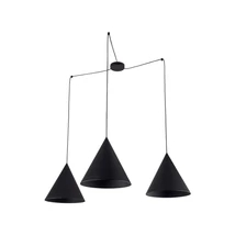 TK Lighting CONO függeszték fém, fekete, E27 - TK-6629