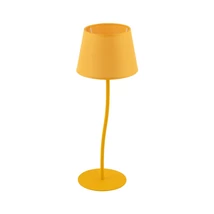 TK Lighting NICOLA asztali lámpa fém, szövet, sárga, E27 - TK-6641