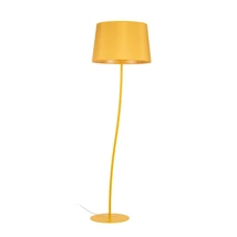 TK Lighting NICOLA állólámpa fém, szövet, sárga, E27 - TK-6645
