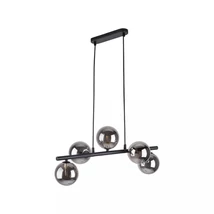 TK Lighting ESTERA függeszték fém, üveg, fekete, G9 - TK-6707