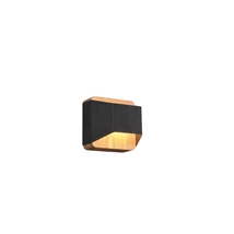 Trio ARINO fali lámpa fém, fa, fekete, barna, LED, 3000K, 4.3W, 430lm - 224810132