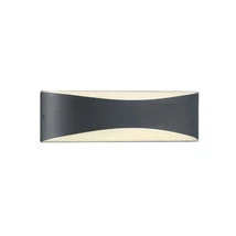 Trio KONDA kültéri fali lámpa fém, műanyag, antracit, fehér, LED, 3000K, 9W, 1200lm, IP65 - 228560242