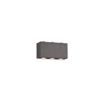 Trio CLYDE kültéri fali lámpa fém, antracit, LED, 3000K, 2x3W, 600lm, IP54 - 240760142
