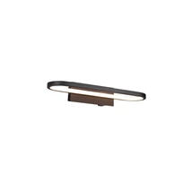 Trio GIANNI fürdőszobai fali lámpa fém, fekete, LED, 3000K, 17W, 1700lm, IP44 - 283770132