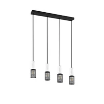 Trio TOSH függeszték fém, fa, fekete, fehér, E27 - 304300434