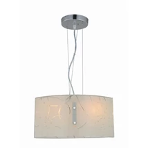 Trio SPIRELLI függeszték fém, üveg, króm, fehér, E27 - 304400201