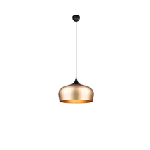 Trio CHIRON függeszték fém, sárgaréz, fekete, E27 - 310890108