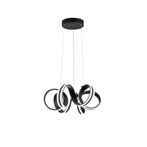 Trio CARRERA függeszték fém, fekete, LED, 3000K, 38W, 4400lm - 325010132