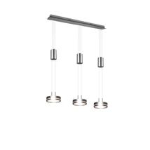 Trio FRANKLIN függeszték fém, nikkel, LED, 3000K, 3x9W, 3150lm - 326510307