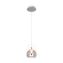 Trio FLYNT függeszték fém, üveg, fehér, áttetsző, LED, 11W, 2300-3000-4000K, 1150Lm - 331610106