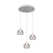 Trio FLYNT függeszték fém, üveg, fehér, áttetsző, LED, 24W, 2300-3000-4000K, 2640Lm - 331630306