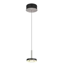 Trio GUANO függeszték fém, akril, nikkel, fehér, LED, 8W, 2300-3000-4000K, 850Lm - 334410107