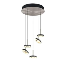 Trio GUANO függeszték fém, akril, nikkel, fekete, fehér, LED, 40W, 2300-3000-4000K, 4250Lm - 334430507