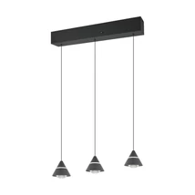 Trio ROMEO függeszték fém, fekete, LED, 21W, 2300-3000-4000K, 2100Lm - 337010332