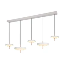 Trio KEATON függeszték fém, akril, szürke, fehér, LED, 50W, 2300-3000-4000K, 5900Lm - 340210576