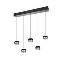 Trio ORBIT függeszték fém, fekete, nikkel, LED, 8W, 960lm, 2300K-3000K-4000K - 344410507