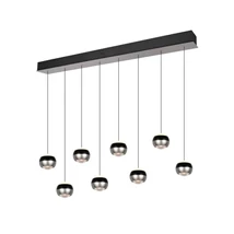 Trio ORBIT függeszték fém, fekete, nikkel, LED, 8W, 960lm, 2300K-3000K-4000K - 344410807