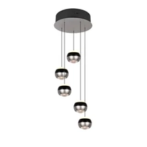 Trio ORBIT függeszték fém, fekete, nikkel, LED, 8W, 960lm, 2300K-3000K-4000K - 344430507