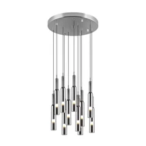 Trio LUCENT függeszték fém, üveg, króm, LED, 2300K - 3000K - 4000K, 11x2.8W, 11x280lm - 344531106