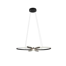 Trio FLY függeszték fém, műanyag, fekete, fehér, LED, 3000K, 32W, 3900lm - 345619132