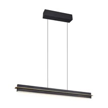 Trio EMERSON függeszték fém, fekete, LED, 22W, 2500lm, 2700K-5000K - 346710180