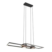 Trio ALBANY függeszték, fém, fekete, LED, 37W, 4300lm, 2700K-6500K - Trio-347710432