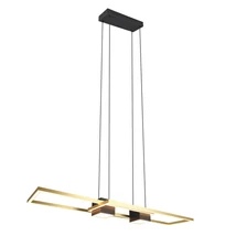 Trio ALBANY függeszték, fém, fekete, arany, LED, 37W, 4300lm, 2700K-6500K - Trio-347710480