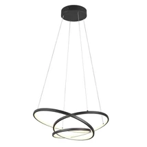 Trio DARVIN függeszték, fém, fekete, LED, 34W, 4500lm, 2300K+3000K+4000K - Trio-349110132