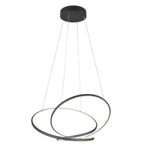 Trio DARVIN függeszték, fém, fekete, LED, 52W, 6700lm, 2300K+3000K+4000K - Trio-349119132