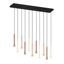 Trio FIATO függeszték, fém, fekete, barna, LED, 33W, 4400lm, 2300K+3000K+4000K - Trio-352011117