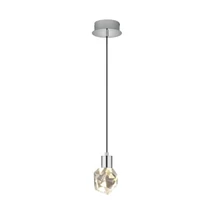 Trio VERANO függeszték fém, kristály, króm, áttetsző, LED, 5.5W, 660lm, 2300K-3000K-4000K - 354510106