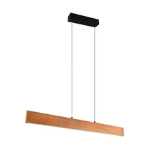 Trio EDGEWOOD függeszték fém, fa, akril, fekete, barna, LED, 27W, 2700-6000K, 3100Lm - 359710130
