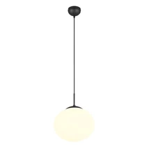 Trio FOMENTO függeszték, fém, üveg, fekete, fehér, E27 - Trio-363100132