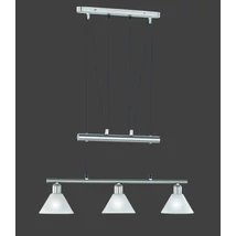 Trio STAMINA függeszték fém, üveg, nikkel, fehér, E14 - 3751031-07
