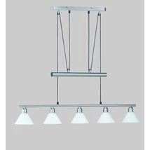 Trio STAMINA függeszték fém, üveg, nikkel, fehér, E14 - 3751051-07