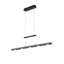 Trio LACAL függeszték fém, akrill, fekete, fehér, LED, 3000K-5000K, 7x4W, 2660lm - 379190732