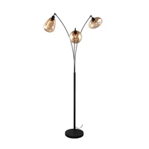 Trio LUMINA állólámpa fém, üveg, fekete, borostyán, E14 - 417000313