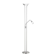 Trio SANTO II állólámpa fém, üveg, nikkel, fehér, LED, 3000K, 4x4.8W, 1800lm, 1x4,8W, 450lm - 421910207