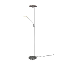 Trio BRANTFORD állólámpa fém, nikkel, LED, 2700K-3200K-4000K, 1x30W, 3500lm, 1x6.5W, 650lm - 425610207