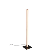 Trio BELLARI állólámpa fém, fa, fekete, barna, LED, 3000K, 20W, 2300lm - 426410130