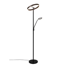 Trio WILLIS állólámpa, fém, fekete, LED, 44.5W, 4600lm+550lm, 2700K+3200K+4000K - Trio-449510232