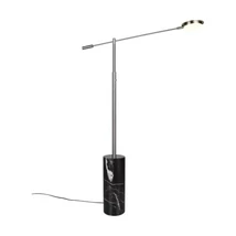 Trio FIORE asztali lámpa márvány, fém, fekete, króm, LED, 10W, 1200lm, 2300K-3000K-4000K - 454610107