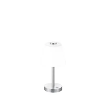 Trio EMERALD asztali lámpa fém, üveg, nikkel, fehér, LED, 3000K, 4.5W, 450lm - 525490107