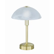 Trio DONNA asztali lámpa fém, üveg, sárgaréz, fehér, LED, 3000K, 4.5W, 450lm - 525790108