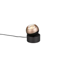Trio ORBIT asztali lámpa fém, fekete, kávé, LED, 5W, 500lm, 2300K-3000K-4000K - 544410132
